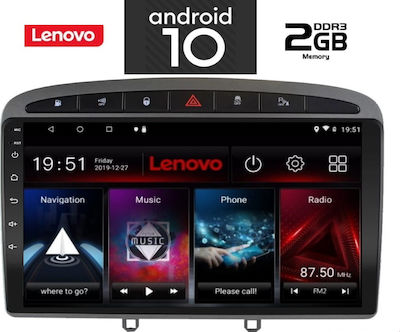Lenovo Car-Audiosystem für Peugeot 308 2007-2012 (Bluetooth/USB/AUX/WiFi/GPS) mit Touchscreen 9"