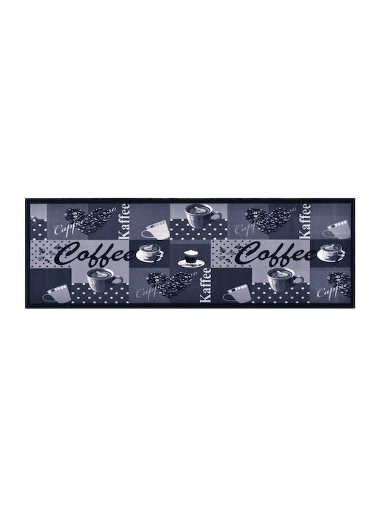 vidaXL Χαλάκι Κουζίνας Coffee Μπλε 45x150cm