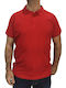 Star Polo Short Sleeve Blouse Red