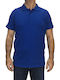 Star Polo Short Sleeve Blouse Blue
