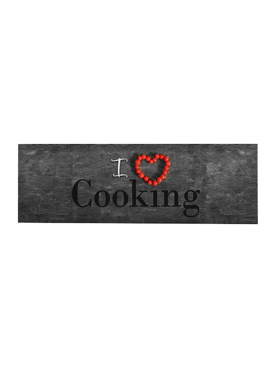 vidaXL Cooking Χαλάκι Κουζίνας Διάδρομος με Αντιολισθητικό Υπόστρωμα Γκρι 60x300εκ.