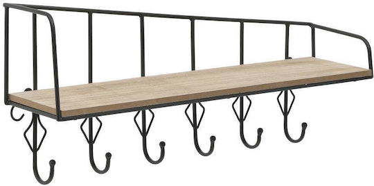 Inart Industrial Μεταλλική 6 Θέσεων 61x15x28cm Inart Industrial Μεταλλική 6 Θέσεων 61x15x28cm