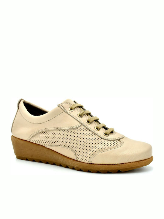 The Flexx 4119-1230-004 Piele Oxford-uri pentru femei în Bej Culore