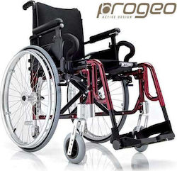 Progeo Basic Light Wheelchair Folding Light Type 39cm Red