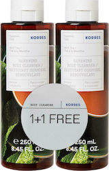 Korres Успокояващ душ гел с аромат Mint tea 2x2...