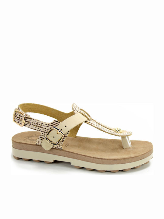 Fantasy Sandals Marlena Leder Flache Sandalen f...