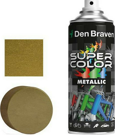 Bostik Den Braven Spray Paint Super Metallic with Metallic Effect Gold 400ml
