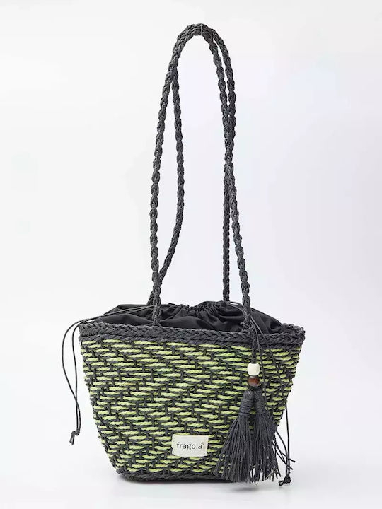 Fragola Ψάθινη Τσάντα Θαλάσσης Πράσινη