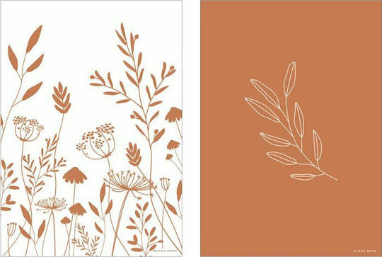 Little Dutch Детски Постер Wild Flowers Rust Двустранен 42x30бр
