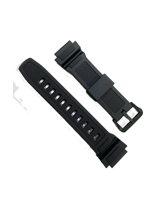 Casio Gummi-Armband Schwarz 20mm