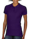 Gildan Women's Short Sleeve Promotional Blouse Purple