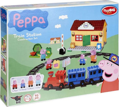 Peppa pig train best sale station construction set