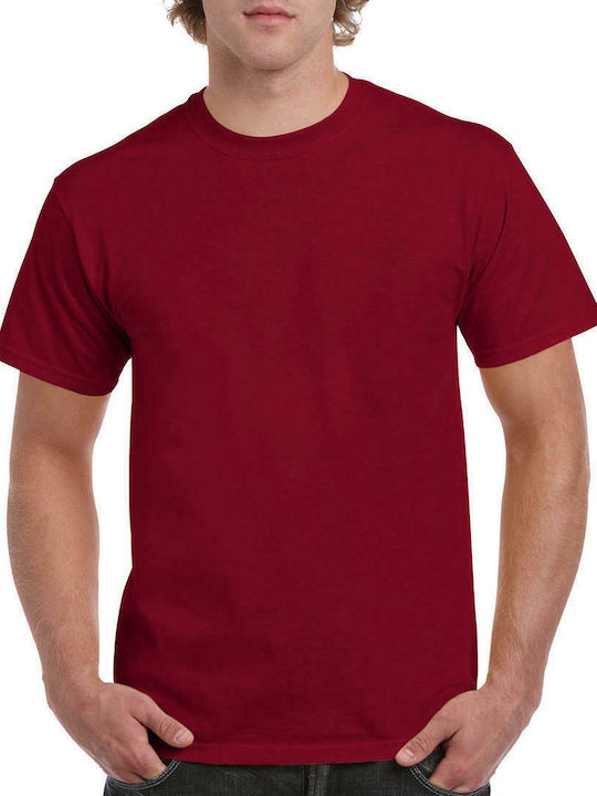 Gildan Werbe-T-Shirt in Rot Farbe