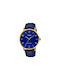 Casio Watch Battery with Blue Leather Strap