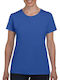 Gildan Women's Short Sleeve Promotional T-Shirt Blue