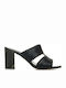 Migato Women's Sandals Black with Chunky High Heel