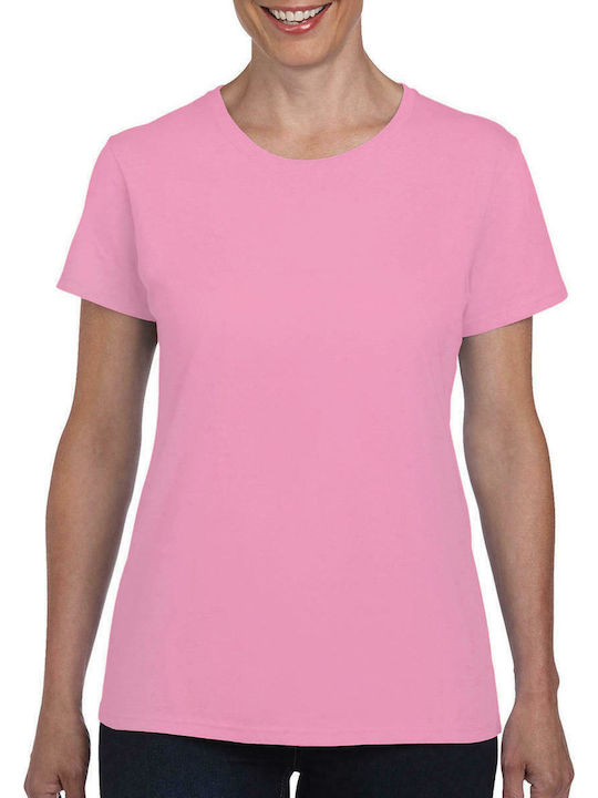 Gildan Werbe-T-Shirt in Rosa Farbe