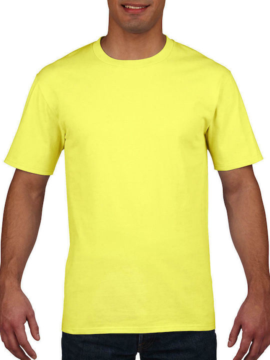 Gildan Werbe-T-Shirt in Gelb Farbe