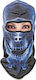 Albainox Balaclava Blue Sturmhaube Skelett Blau
