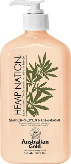 Australian Gold Hemp Nation Sparkling Citrus & Champagne After Sun Emulsion with Jojoba & Shea Butter 535ml