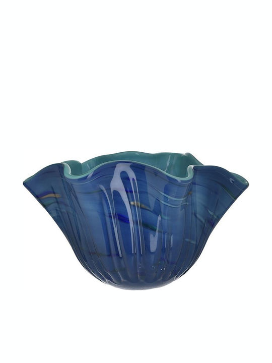 Inart Decorative Bowl Blue 30x20x18cm