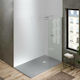 Sirene Rectangular Artificial Stone Shower Gray...