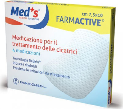 Farmac Zabban Farmactive Medication for the Treatment of Scars 7.5 x 10cm 4τμχ