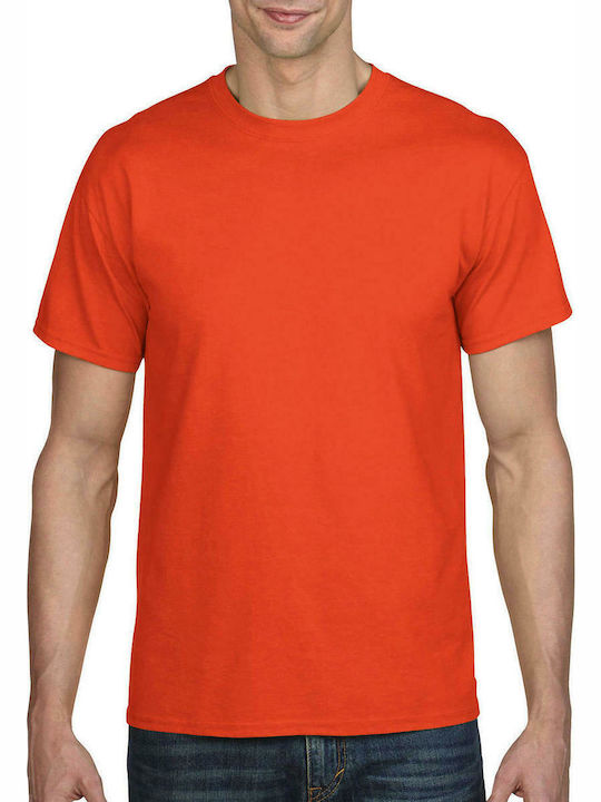 Gildan Werbe-T-Shirt in Orange Farbe