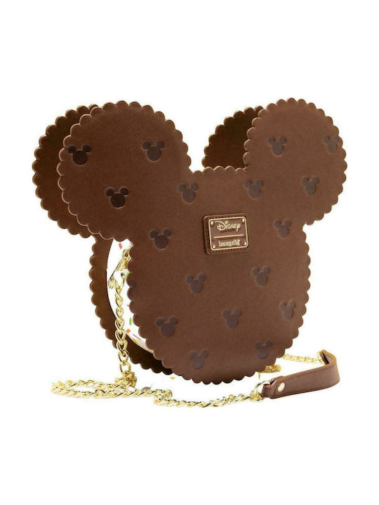Loungefly Παιδική Τσάντα Ώμου Ice Cream Sandwich Mickey Καφέ WDTB2173