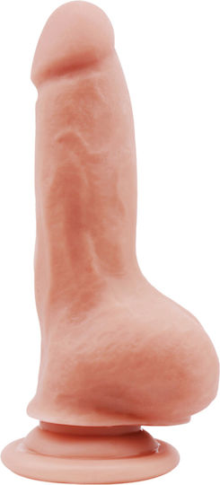 Dream Toys All Time Favorites Bendable Dildo Glass Dildo with Balls and Suction Cup Flesh 18cm