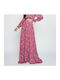 Glamorous Ψηλόμεση Maxi Φούστα Floral σε Φούξια χρώμα