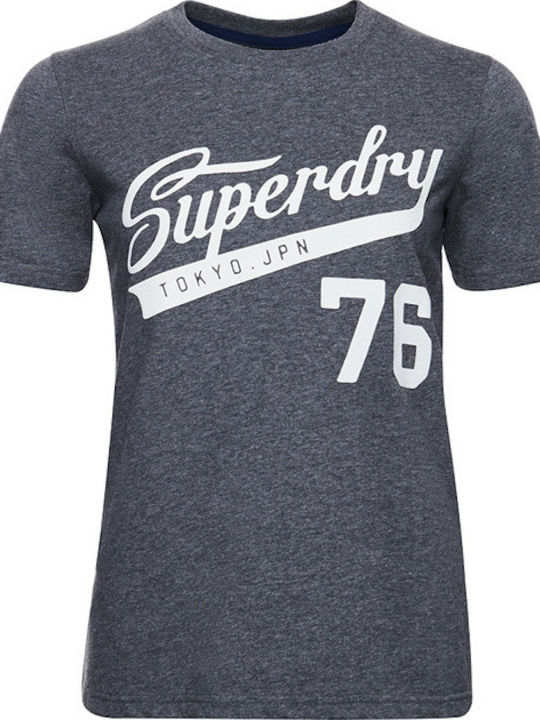 Superdry Collegiate Cali State Γυναικείο T-shirt Γκρι