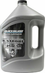 Quicksilver High Performance 4-Stroke 25W-40 Synthetisch Boot Öl 4T SAE 25W-50 Synthetisch 4lt 1Es