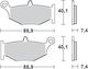 Braking Motorcycle Brake Pads Rear Brake Pads for GSX-R 600/750/1000/1300 Hayabusa 2008