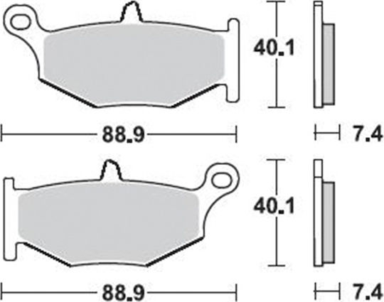 Braking Motorcycle Brake Pads Rear Brake Pads for GSX-R 600/750/1000/1300 Hayabusa 2008