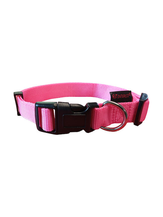 Pet Interest Plain Line Dog Collar Fluo Pink XS...