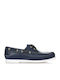 Sea & City Dallas C88 Men's Leather Boat Shoes Blue