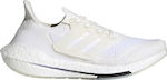 Adidas Ultraboost 21 Primeblue Γυναικεία Αθλητικά Παπούτσια Running Λευκά
