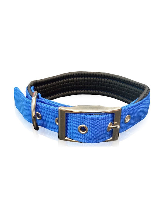 Pet Interest Neoprene Standard Dog Collar In Blue Colour XLarge 25mm x 55cm