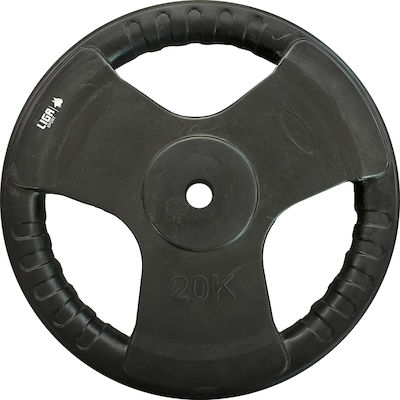 Liga Sport Set of Plates Rubber 1 x 20kg Ø28mm with Handles