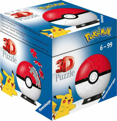 Puzzleball Pokeball pentru 6++ Ani 54buc Ravensburger