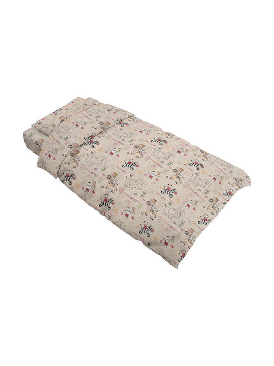 Dimcol Παιδική Παπλωματοθήκη Μονή 145 Beige
