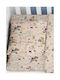 Dimcol Africa Kids Duvet Cover Single Flannel 145 Beige 160x240cm