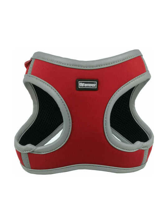 Pet Interest Σαμαράκι Σκύλου Γιλέκο Go Get Soft Elastic Reflective Κόκκινο Extra Small 27.9 - 33cm