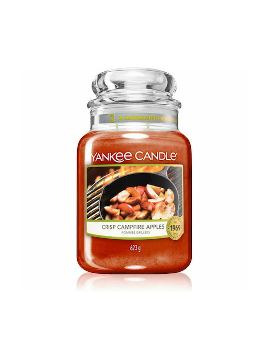 Yankee Candle Αρωματικό Κερί σε Βάζο με Άρωμα Crisp Campfire Apples 623gr