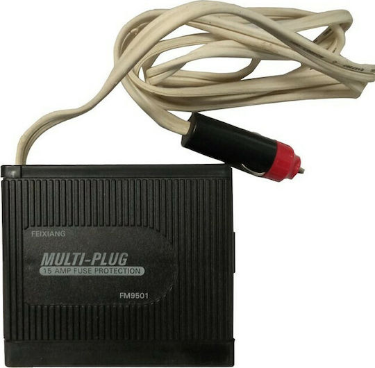 Auto Gs Car Charger with Cable Embedded Black Color