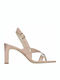 Kendall + Kylie Leder Damen Sandalen in Beige Farbe