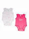 Dreams by Joyce Fuchsia Baby Bodysuits Set 2 Pieces