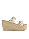 Envie Shoes Women's Platform Shoes Beige