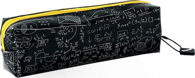 Total Gift Math Pencil Case Barrel with 1 Compartment Black